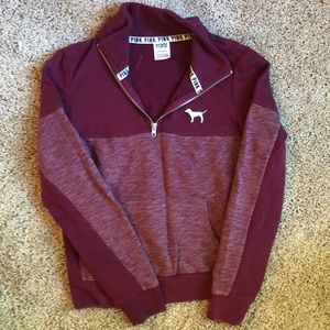 Pink quarter zip size xs